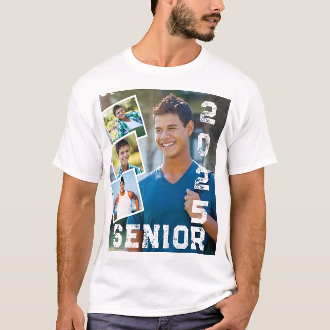 Senior 2025 multi Photo T-Shirt (Front)