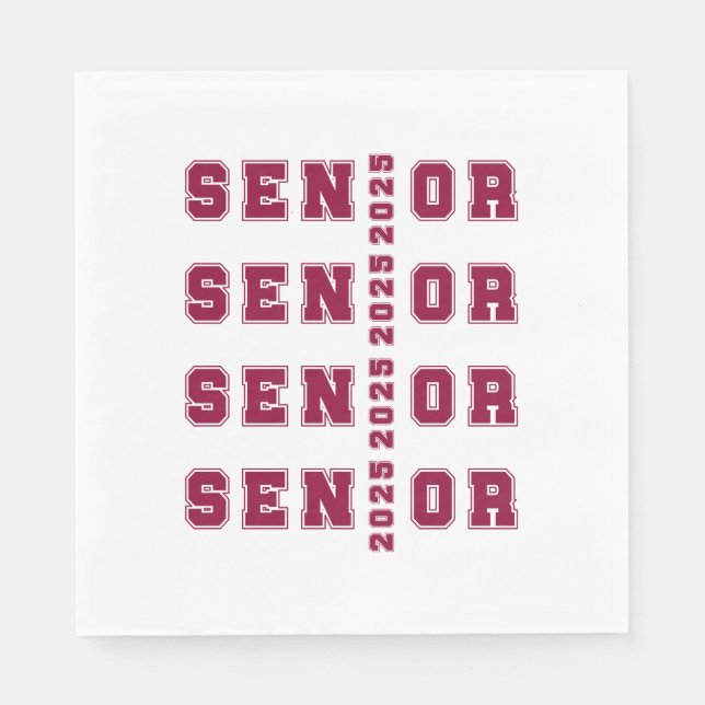 Senior 2025 napkins (Front)