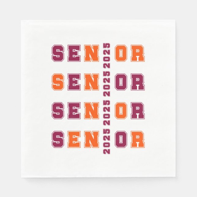 Senior 2025 napkins (Front)