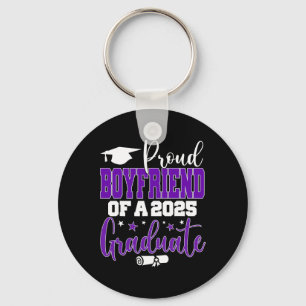 Senior 2025 Proud Boyfriend Of A Cl Of 2025 Gradua Keychain