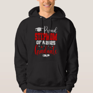 Senior 2025 Proud StepMom Of A Class Of 2025 Gradu Hoodie