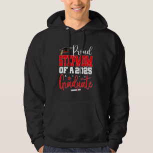 Senior 2025 Proud StepMom Of A Class Of 2025 Gradu Hoodie