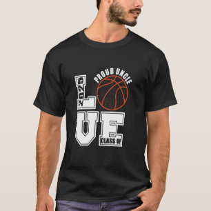Senior 2025 Proud Uncle Class Of 2025 Basketball G T-Shirt