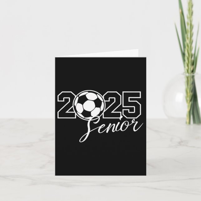 Senior 2025 Soccer Mom High School Graduation Outf Card (Front)