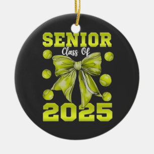 Senior 2025 Softball Graduate Graduate Sport Ceramic Ornament