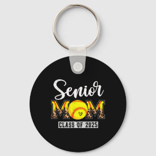 Senior 2025 Softll Mom Senior Mama 2025 Leopard St Keychain