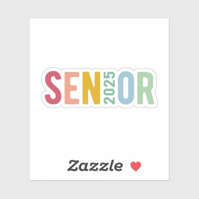 Senior 2025 sticker (Sheet)