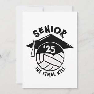 Senior 2025 Volleyball Graduation Holiday Card