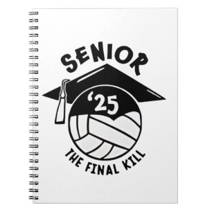Senior 2025 Volleyball Graduation  Notebook