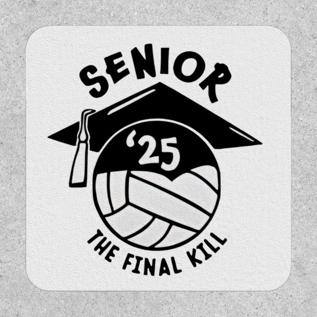 Senior 2025 Volleyball Graduation  Patch (Front)
