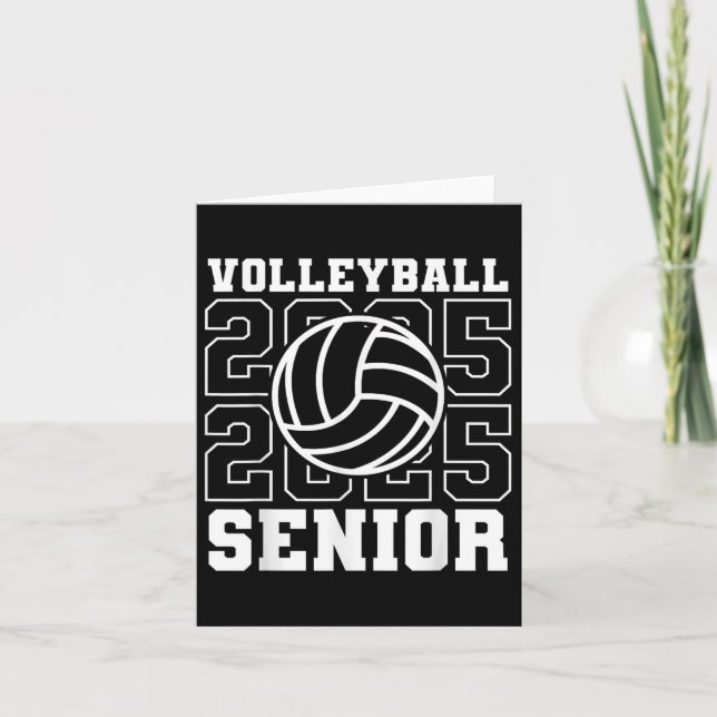 Senior 2025 Volleyball Mom High School Graduation  Card (Front)