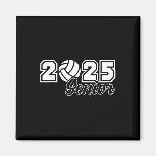 Senior 2025 Volleyball Mom High School Graduation Magnet