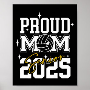 Senior 2025 Volleyball Mom High School Graduation Poster