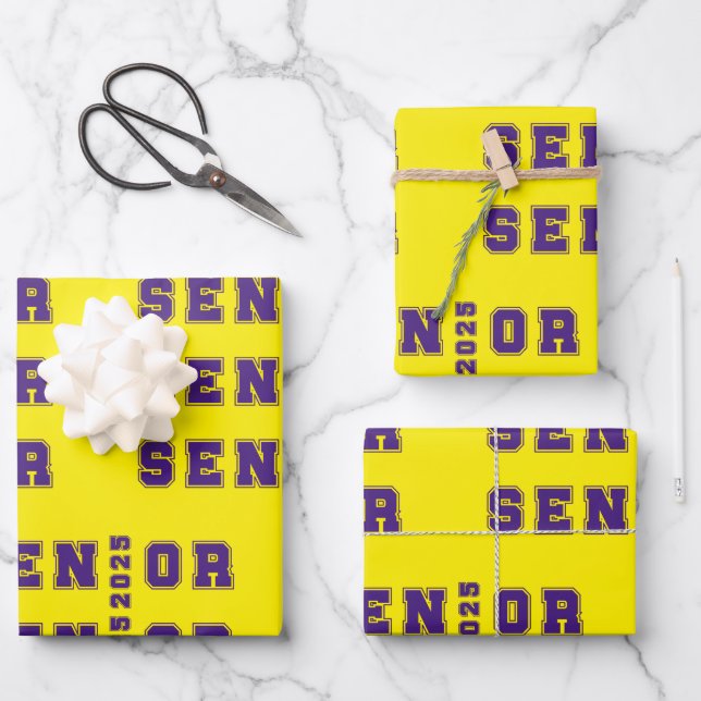 Senior 2025 wrapping paper sheets (Front)