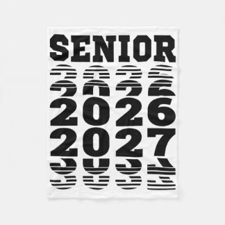 Senior 2026 2027 Cl Of Graduation  Fleece Blanket
