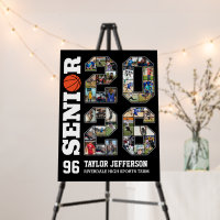 Senior 2026 Basketball Team Sports Photo Collage