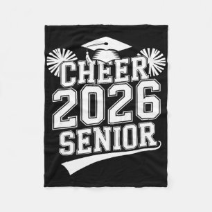 Senior 2026 Cheer Team Mom High School Graduation  Fleece Blanket