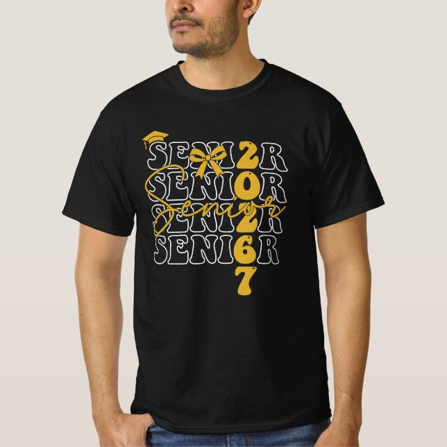 Senior 2026 Class of 2026 Six Seven Meme Funny 67  T-Shirt (Front)
