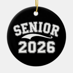 Senior 2026 Class Of 26 Graduation Graduate Ceramic Ornament