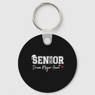 Senior 2026 Drum Major Aunt Marching Graduation Gr Keychain