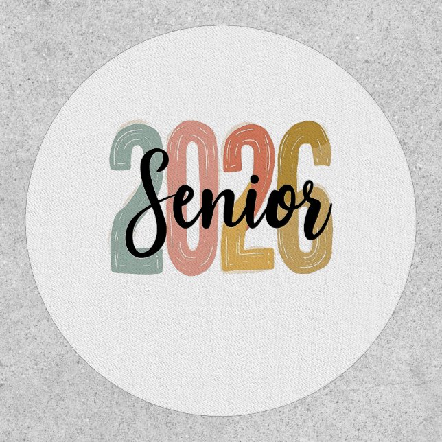 Senior 2026 Graduation 2026 Senior Graduate Gift  Patch (Front)