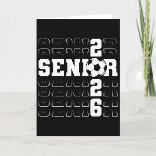Senior 2026 Graduation Cl Of 2026 School Soccer Gr Card