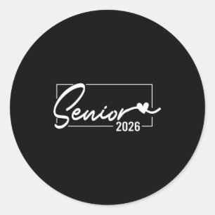 Senior 2026 graduation class of 2026 senior 2026 classic round sticker