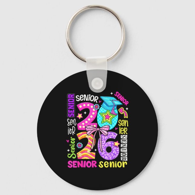 Senior 2026 graduation day finally done class of keychain (Front)