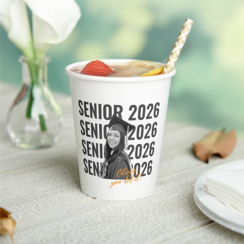 Senior 2026 Graduation Party Paper Cup