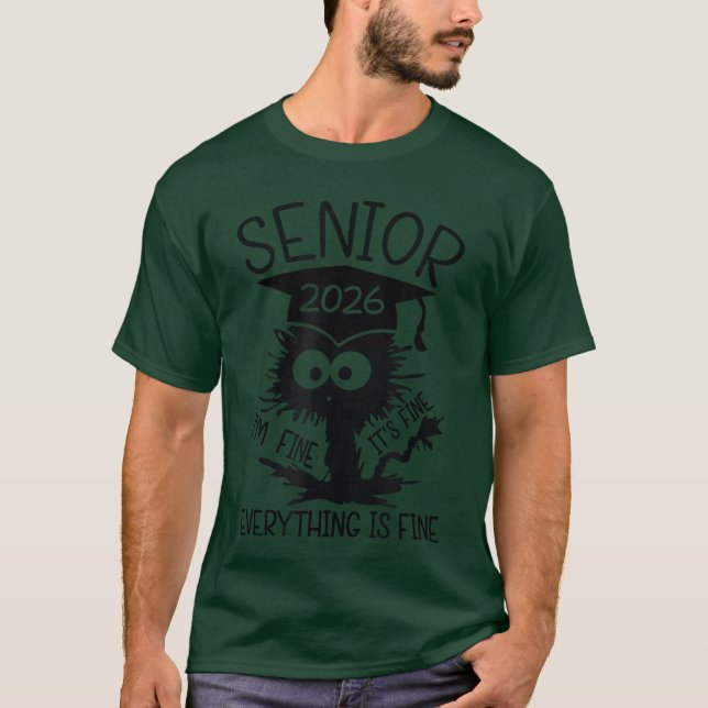Senior 2026 High School College Graduation Year Cl T-Shirt (Front)