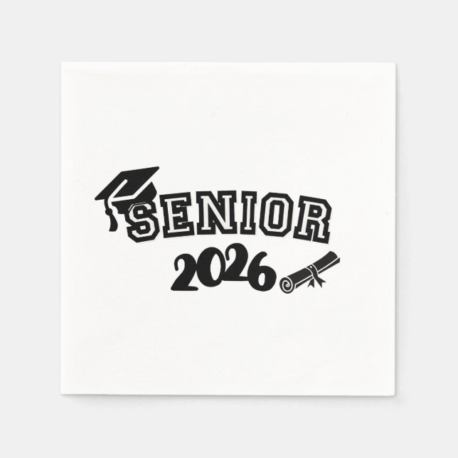 Senior 2026 Paper Napkin (Front)
