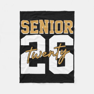 Senior 2026 Retro Cl Of 2026 Graduation 2026 Men W Fleece Blanket
