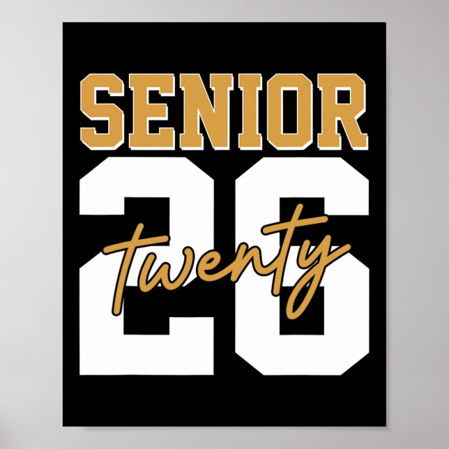 Senior 2026 Retro Cl Of 2026 Graduation 2026 Men W Poster (Front)