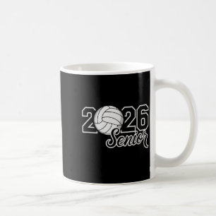 Senior 2026 volleyball mom high school graduation coffee mug