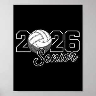 Senior 2026 volleyball mom high school graduation poster