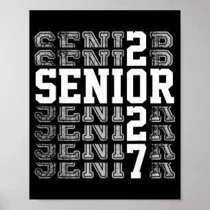Senior 2027 Class of 2027 High School Graduation Poster