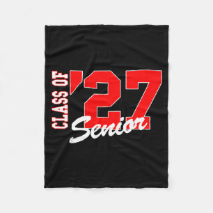 Senior 2027 class of 2027 seniors graduation 2027 fleece blanket