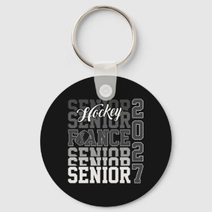 Senior 2027 Hockey Future Husband Proud Family Keychain