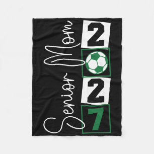 Senior 2027 Soccer Mom Final Season Cl Of 2027 Gra Fleece Blanket