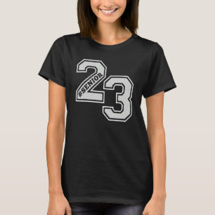 SENIOR 23 SENIOR 2023 RETRO WHITE & GRAY GRAD SWAG T-Shirt