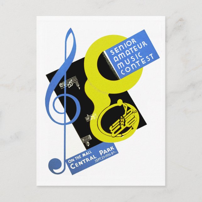 Senior Amateur Music Contest Postcard (Front)