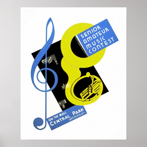 Senior Amateur Music Contest Poster