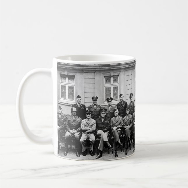 Senior American Military Officials of World War II Coffee Mug (Left)