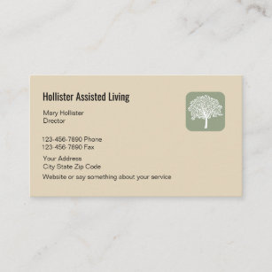 Senior Care Business Cards - Business Card Printing | Zazzle