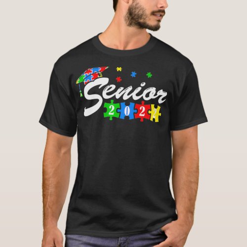 Senior Autism Graduate 2022 For Autistic Teens Gra T_Shirt