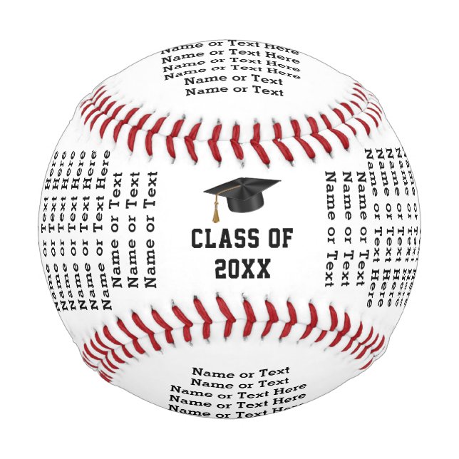 Senior Baseball Gifts, Personalized Baseballs Gift (Front)