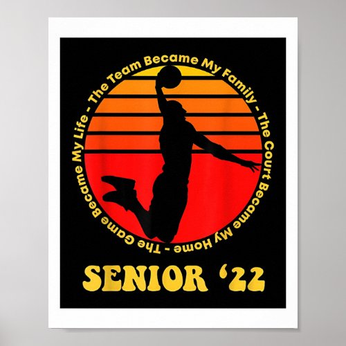 Senior Basketball 2021 Night Gifts Poster