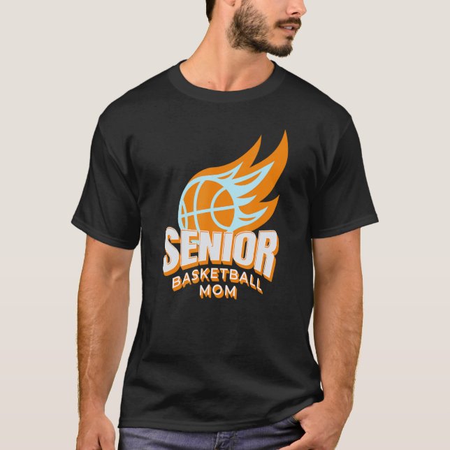 Senior Basketball Mom T-Shirt (Front)