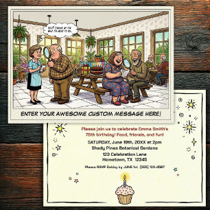 Senior Birthday Party Invitation