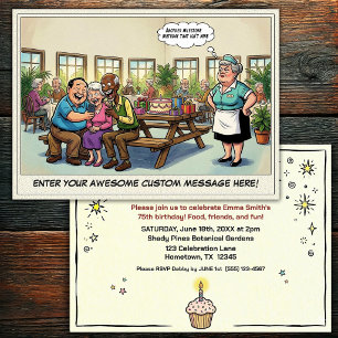 Senior Birthday Party Invitation
